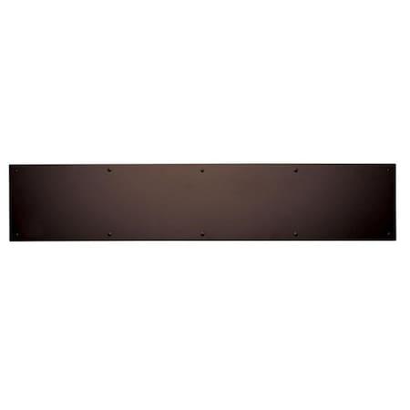 Trimco 8 x 34 in. Kick Plate Vis Pack, Dark Bronze Powder Coat K0050613834V